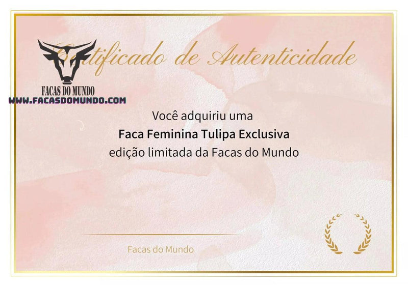 Faca Feminina Tulipa - Facas do Mundo 